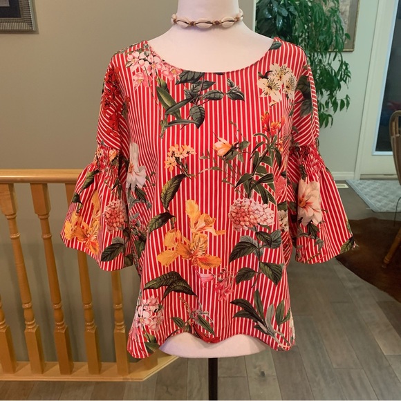 Zara Basic floral blouse - Picture 3 of 9